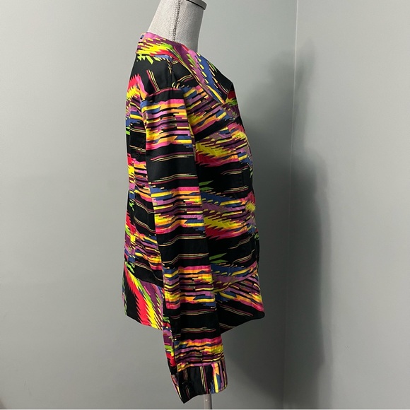 ERIN LONDON multicolored blazer jacket women’s size large long sleeve rainbow - Picture 7 of 10